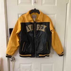 Vintage Avirex Tactical Yellow and Black Jacket